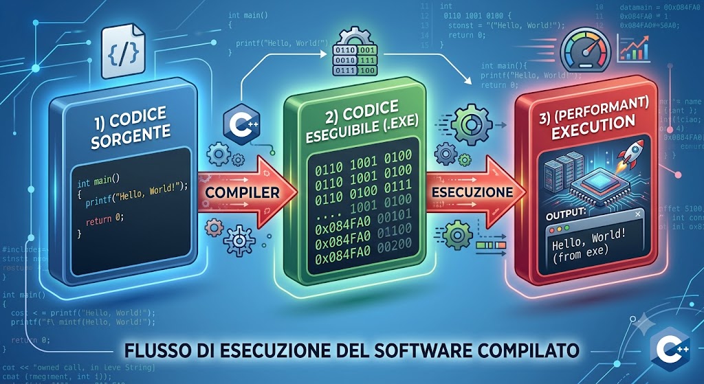 Esecuzione di un linguaggio compilato