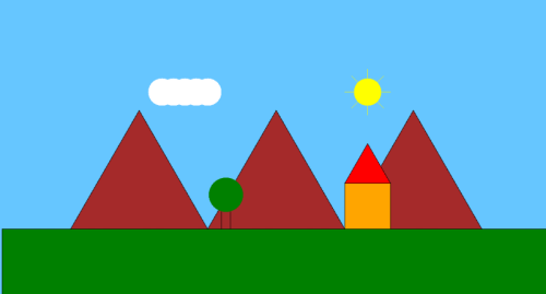 casa con albero